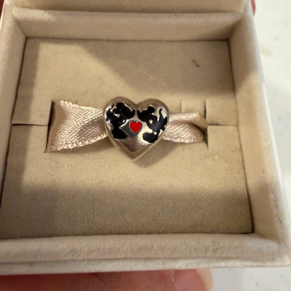 Pandora Disney Mickey and Minnie Heart Charm